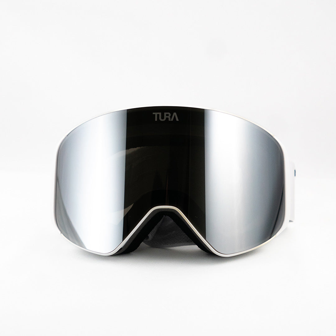 TURA - GEMKEN SKIDGLASÖGON VIT/SILVER