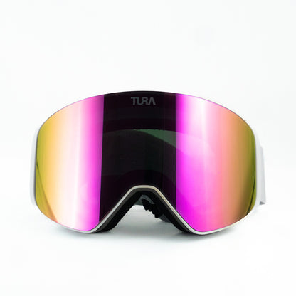 TURA - GEMKEN SKIDGLASÖGON VIT/ROSA