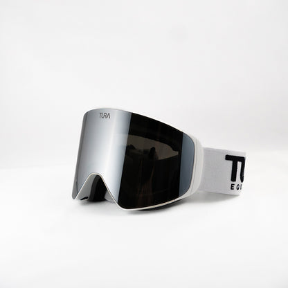 TURA - GEMKEN SKIDGLASÖGON VIT/SILVER