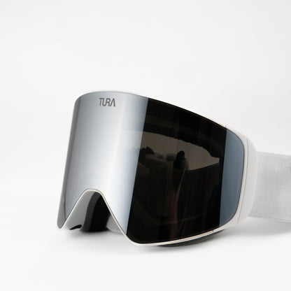 TURA - GEMKEN SKIDGLASÖGON VIT/SILVER